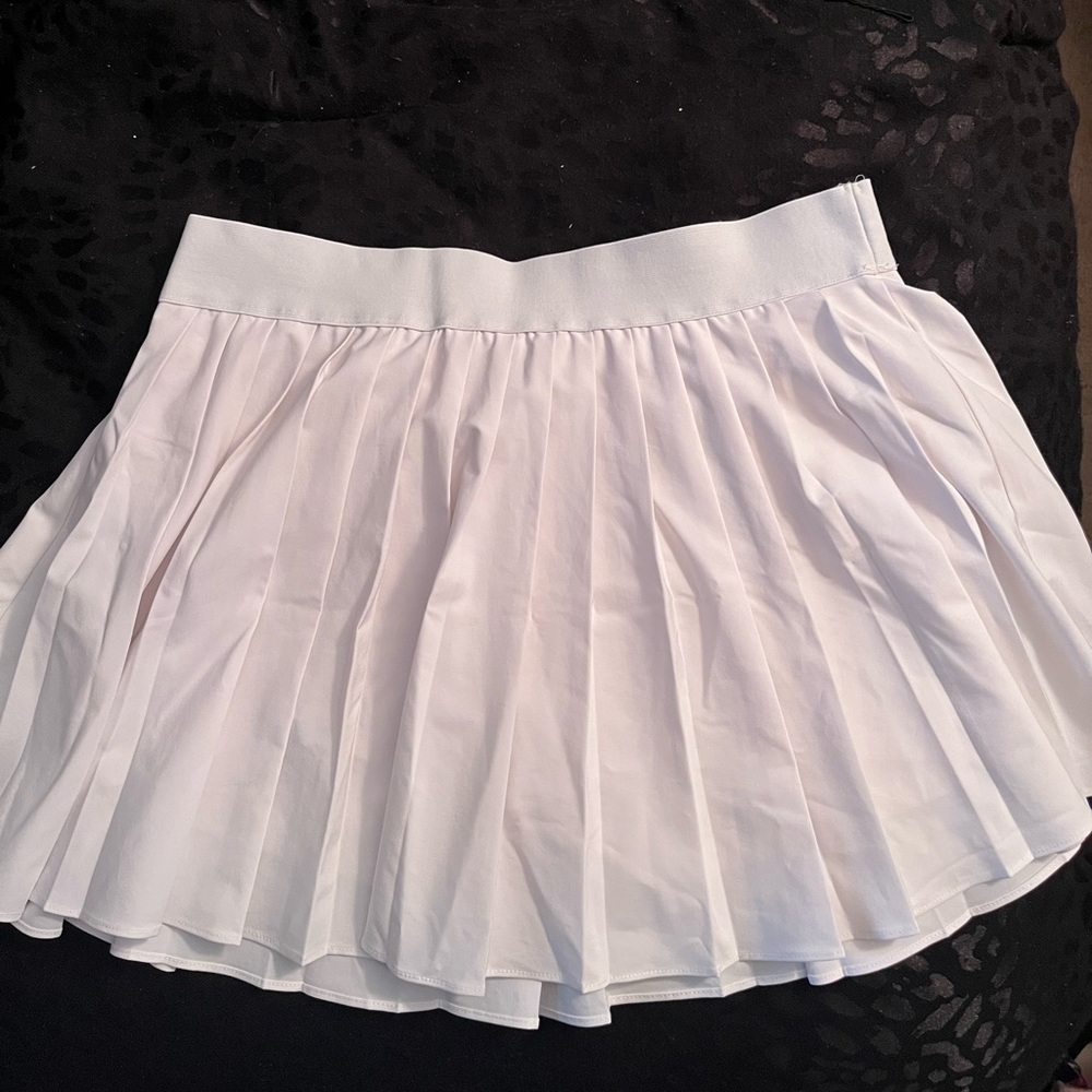 Pink Mini Skater Skirt with Pleats